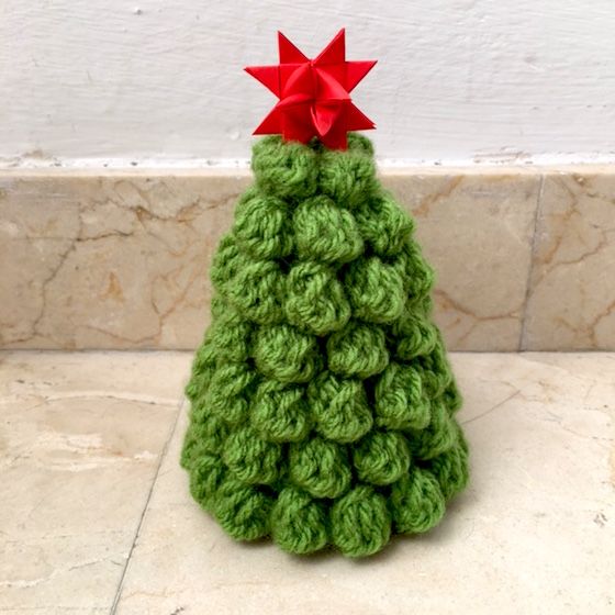 crochet christmas bobble tree 1