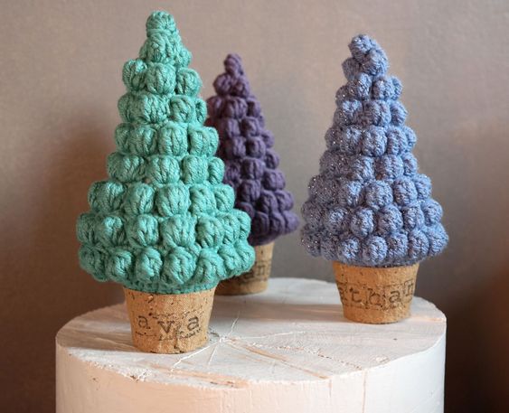 crochet christmas bobble tree 4
