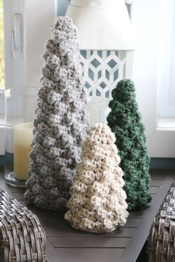 crochet christmas bobble tree 5