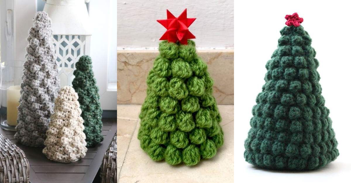 crochet christmas bobble tree