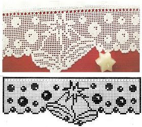 crochet christmas border graphics 6