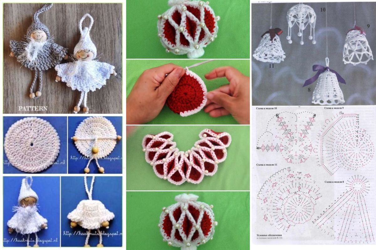 crochet christmas decorations for your home 12