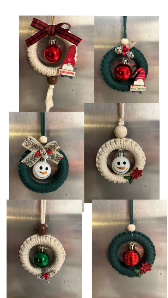 crochet christmas decorations with curtain rings 5