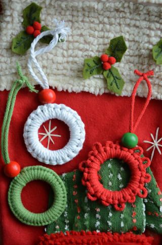 crochet christmas decorations with curtain rings 7