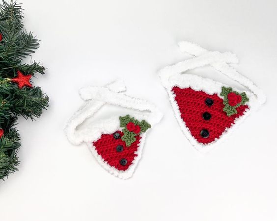 crochet christmas dog bandana ideas 6