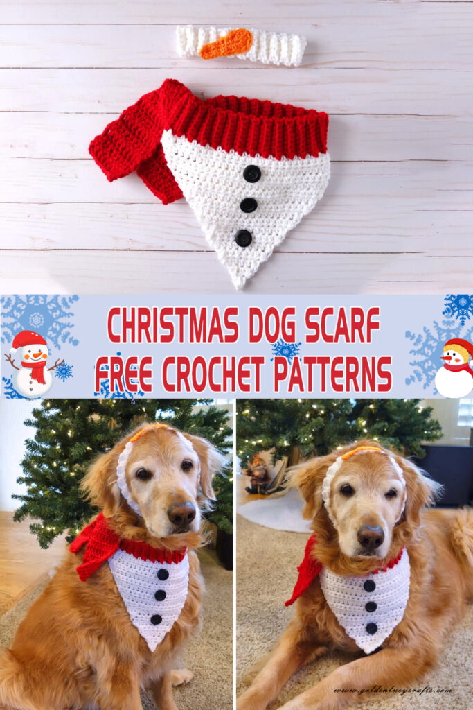 crochet christmas dog bandana ideas