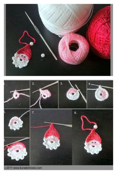 crochet christmas earring ideas 7