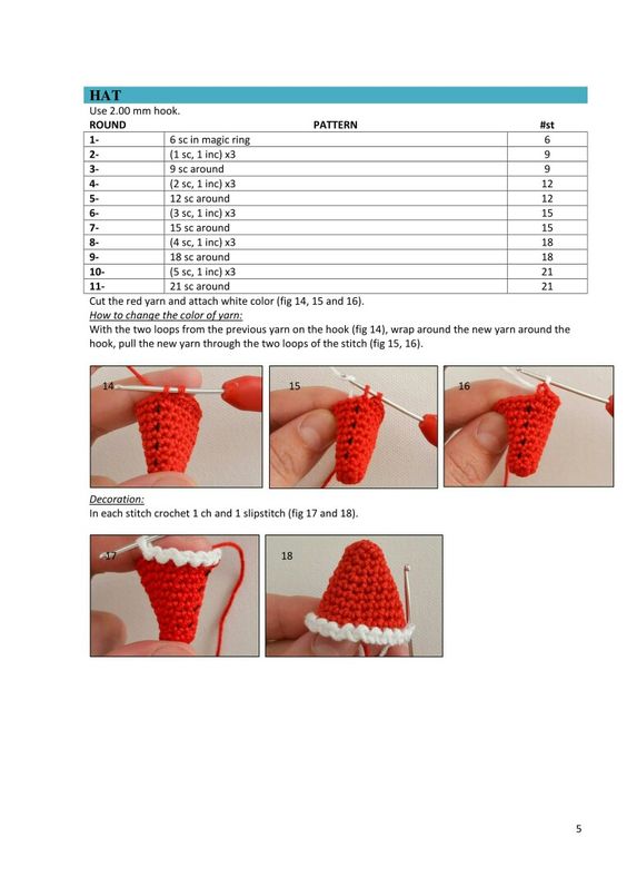 crochet christmas hair clips ideas 6