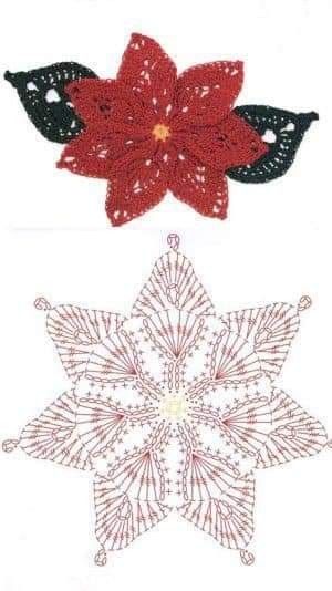 crochet christmas leaves graphics 9