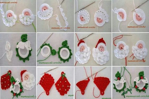 crochet christmas napkin ring ideas 5