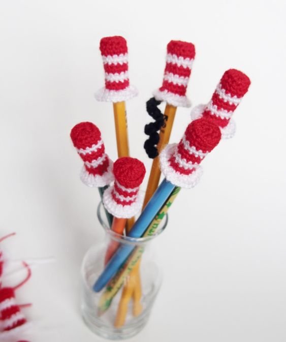 crochet christmas pencil tip for christmas ideas 5