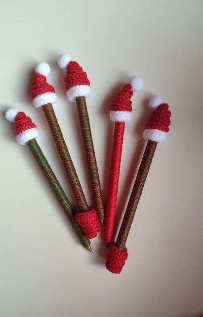 crochet christmas pencil tip for christmas ideas 8