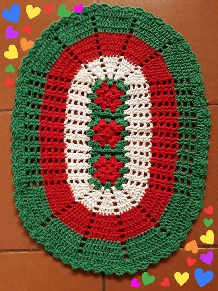 crochet christmas rug ideas 4
