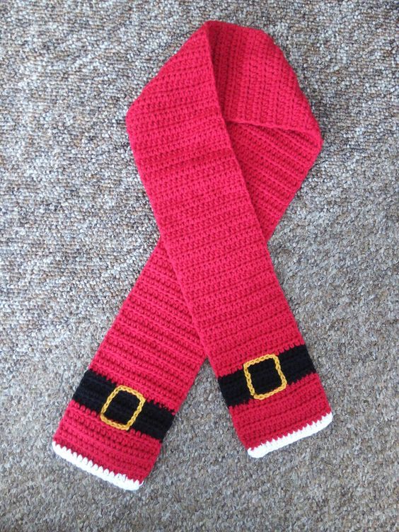 crochet christmas scarves 1