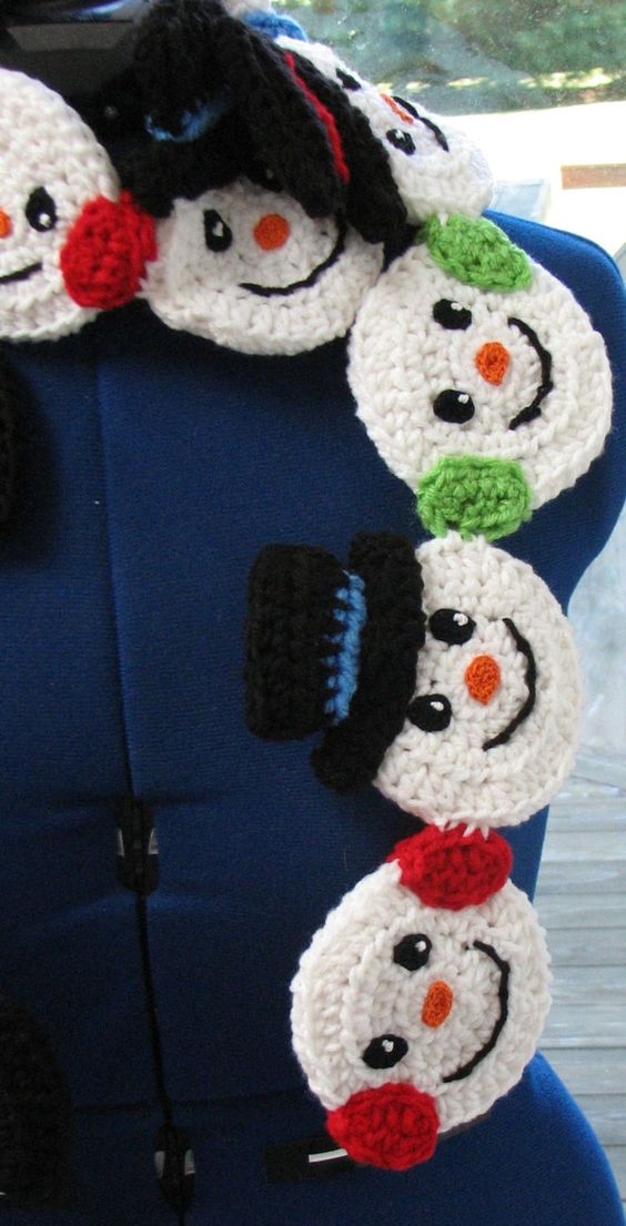 crochet christmas scarves 5