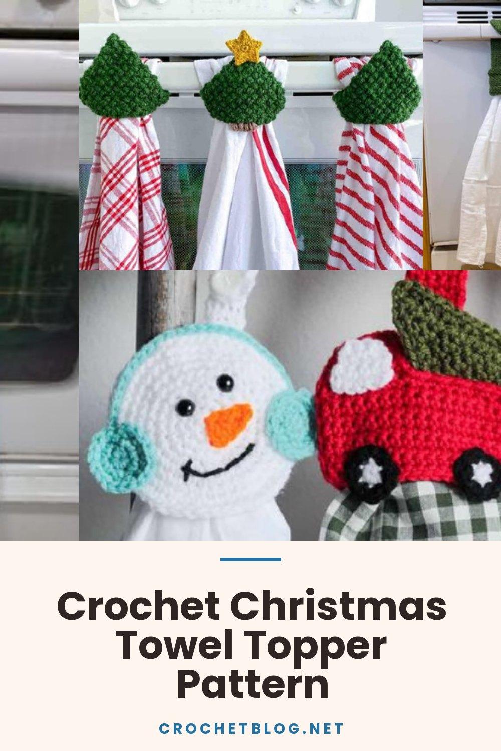 Crochet Christmas Towel Topper Pattern