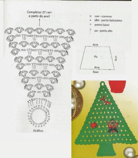 crochet christmas tree graphics