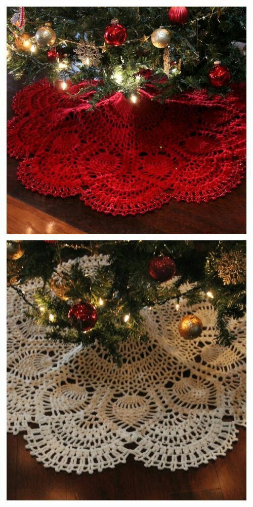 crochet christmas tree skirt 2