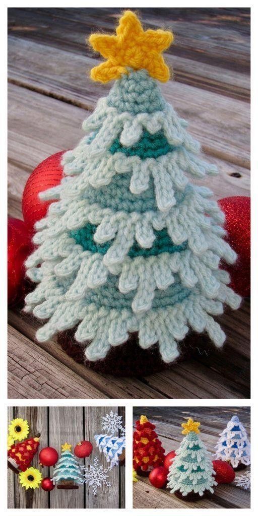 crochet christmas tree table centre 4