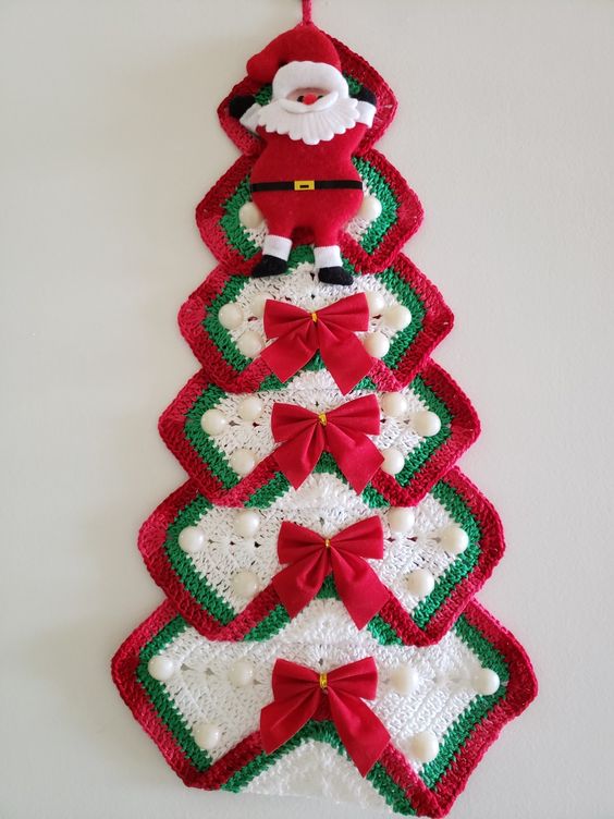 crochet christmas tree with granny squares 12