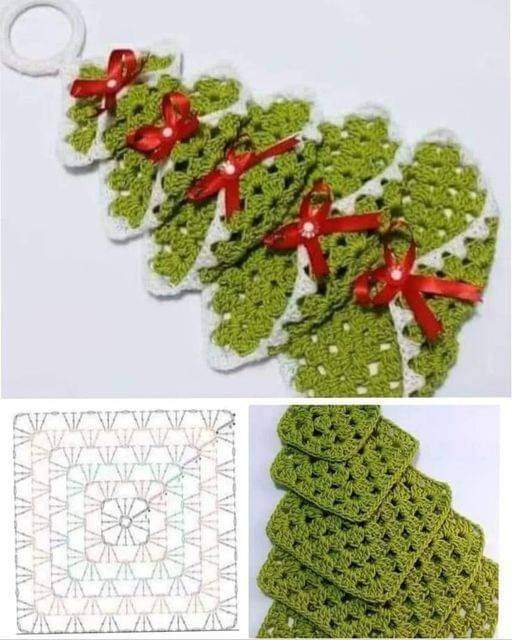 crochet christmas tree with granny squares 2 1