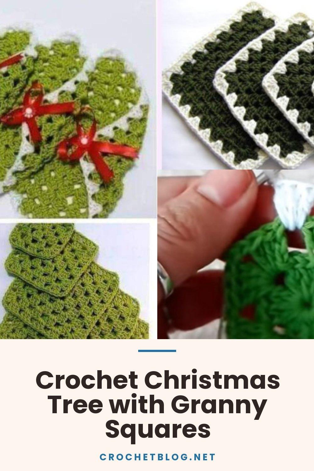 Crochet Christmas Tree with Granny Squares