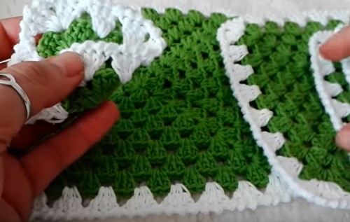 crochet christmas tree with granny squares 5