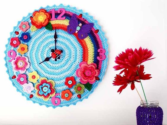 crochet clock ideas 24