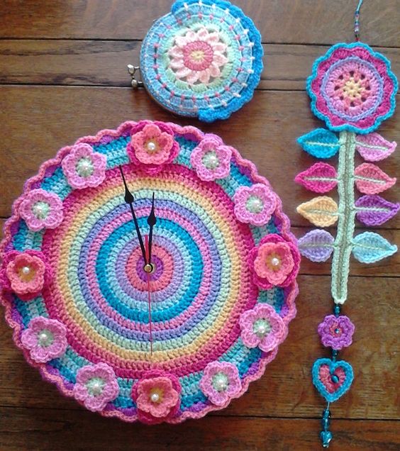 crochet clock ideas 6