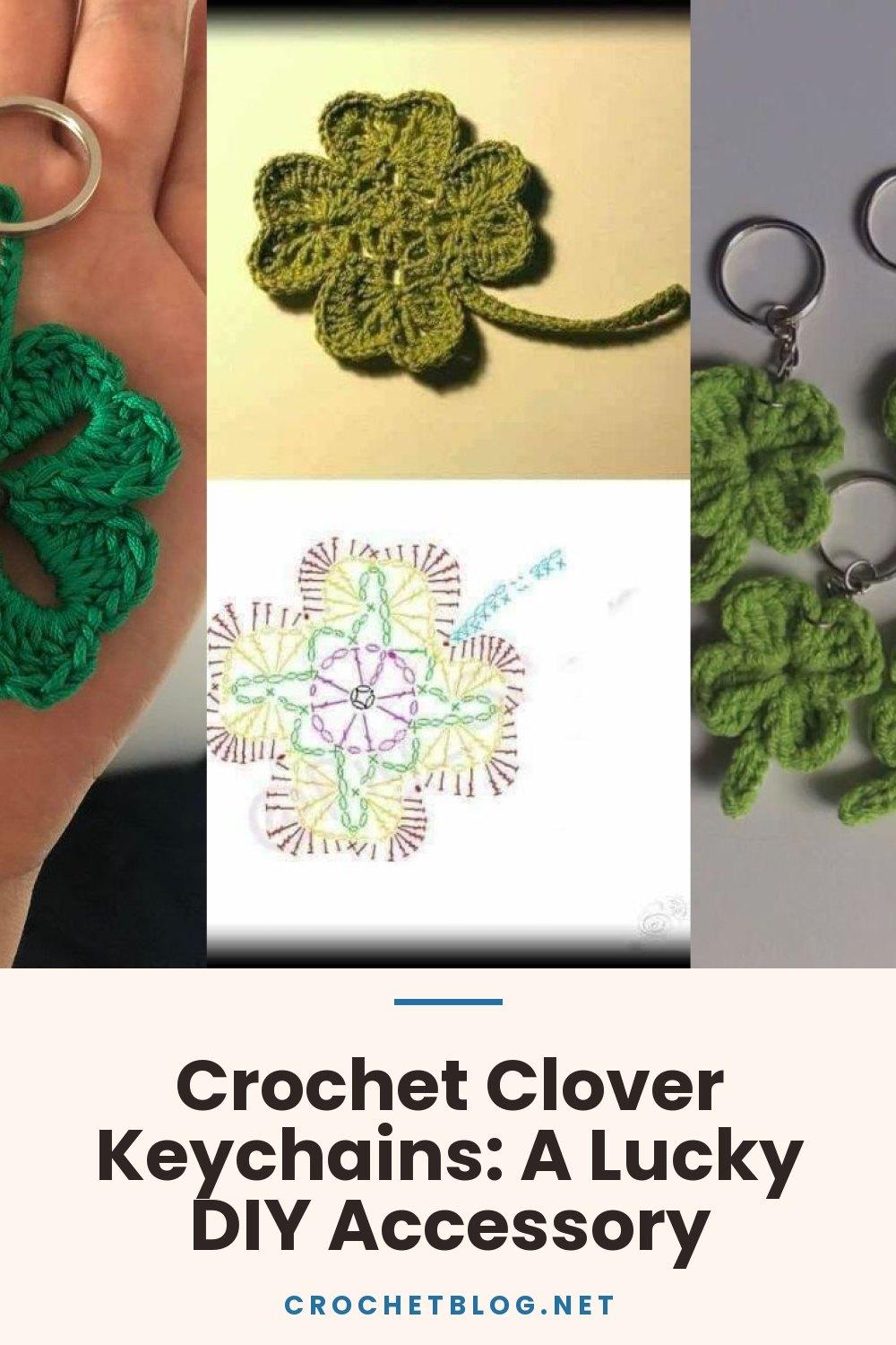 Crochet Clover Keychains: A Lucky DIY Accessory