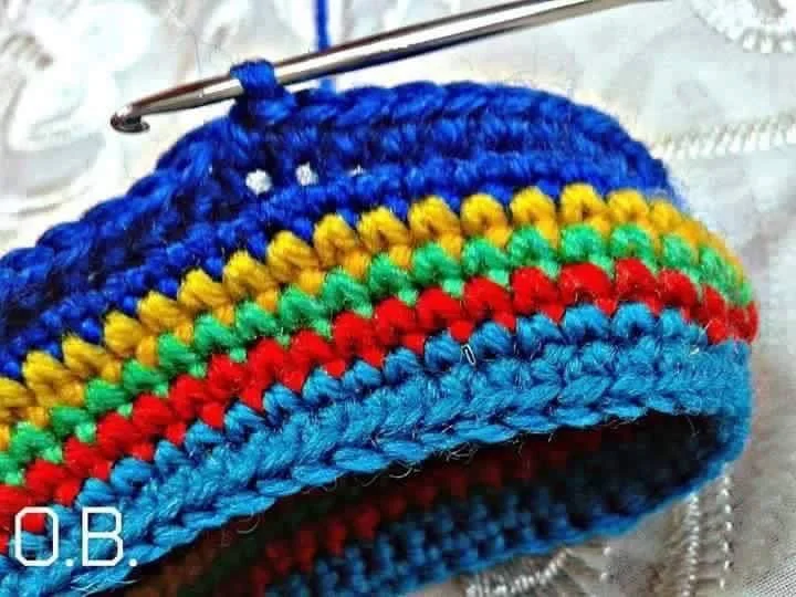 crochet colored shoes for babies 6