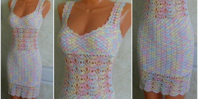 crochet colorful dress