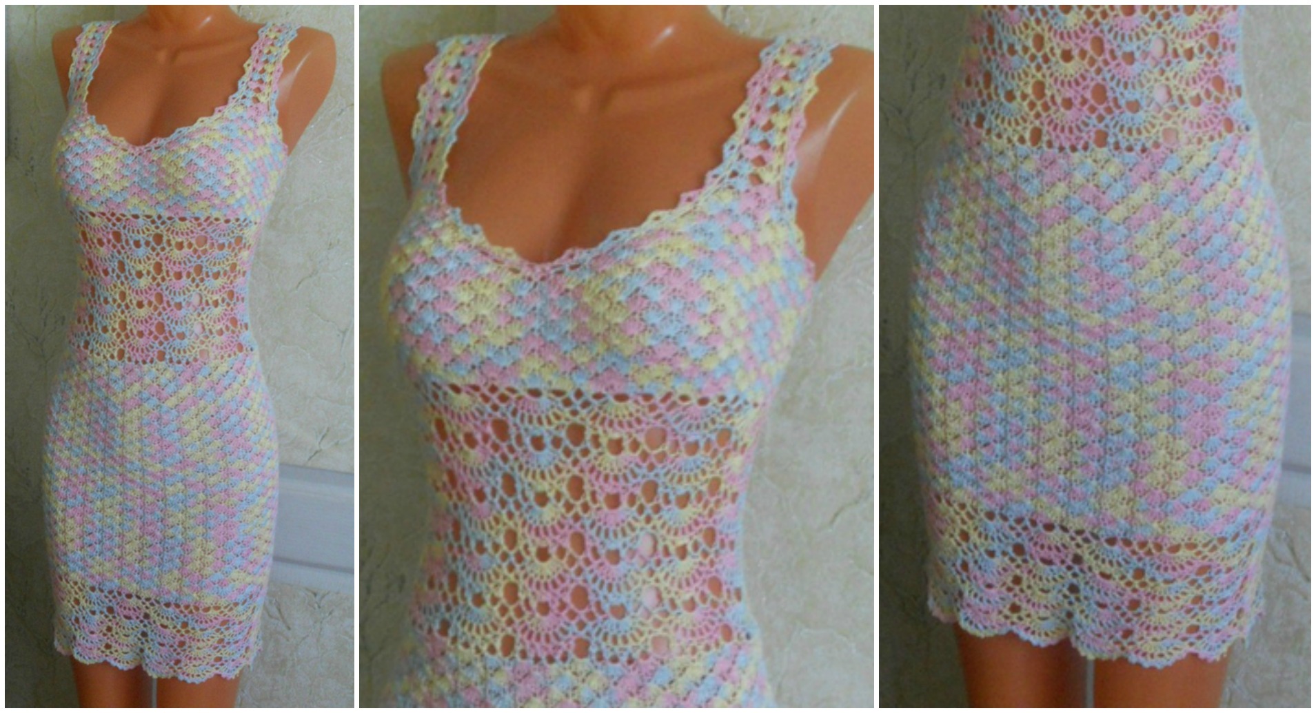 crochet colorful dress