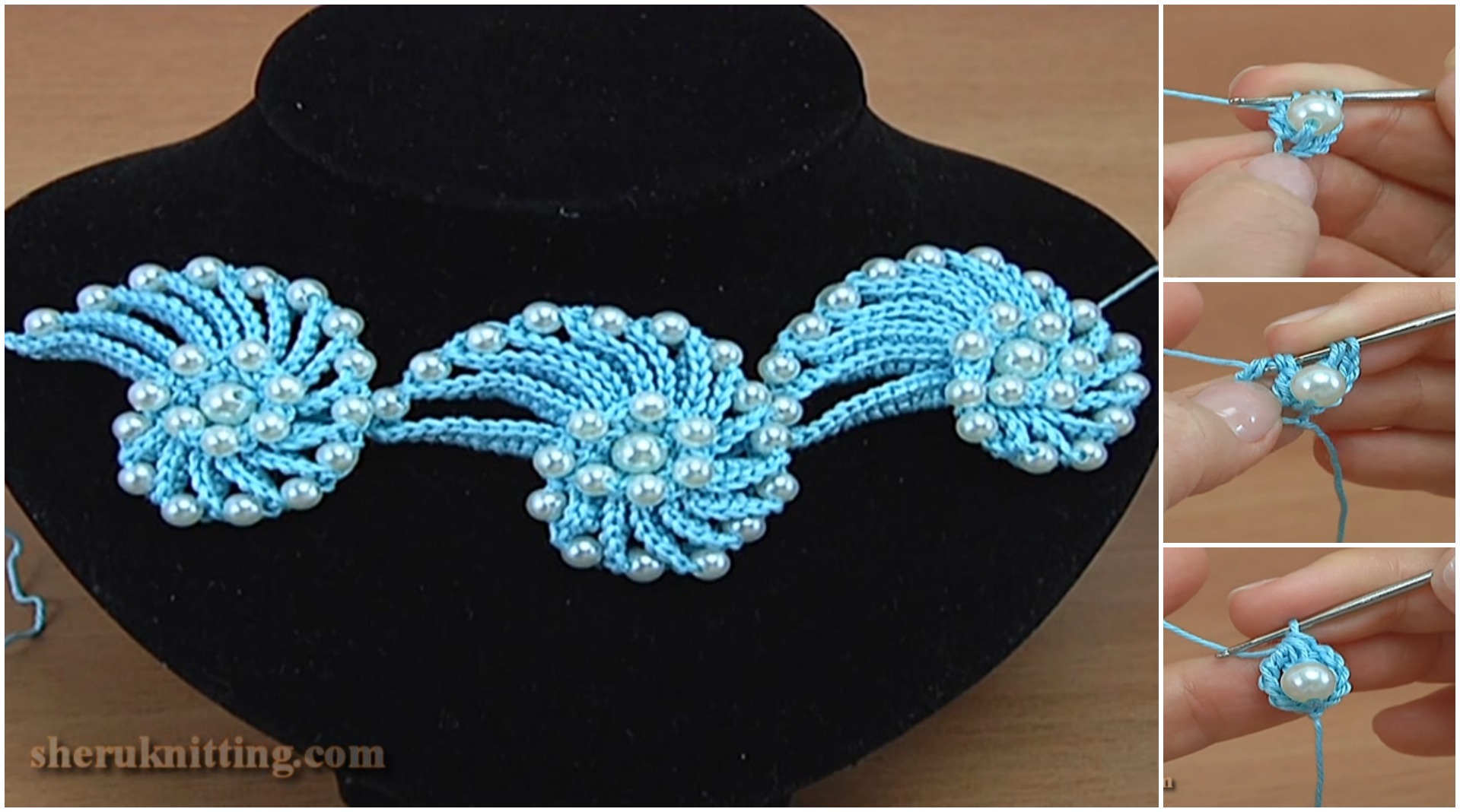 crochet cord necklace