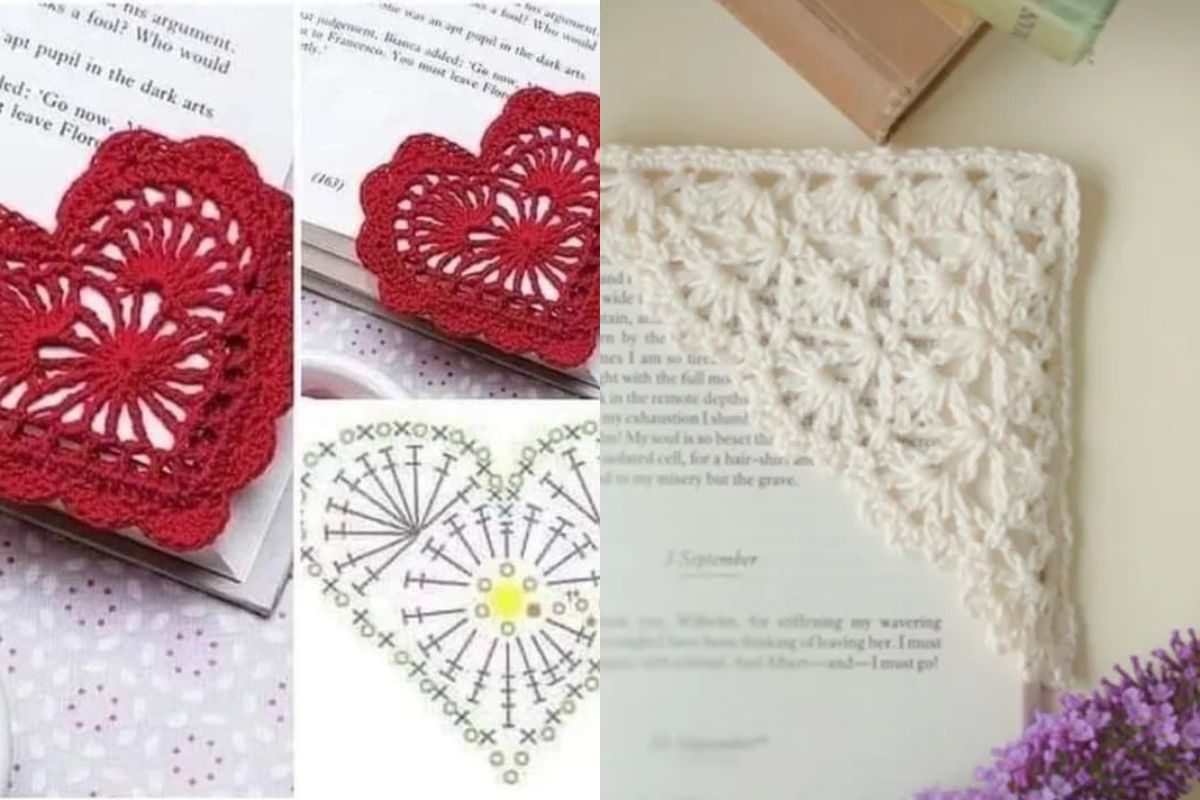 crochet corner bookmark 1