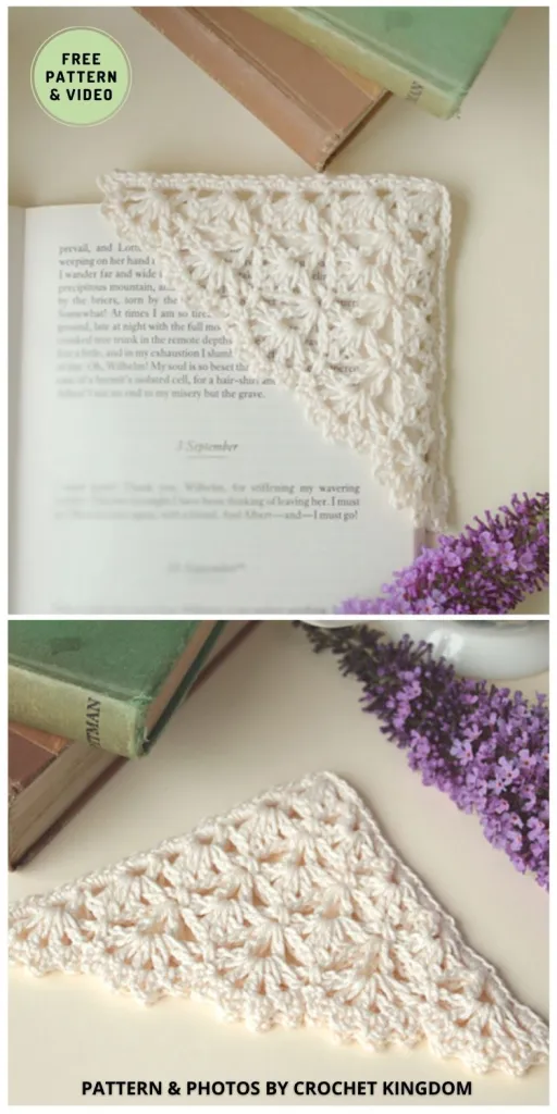 crochet corner bookmark 2