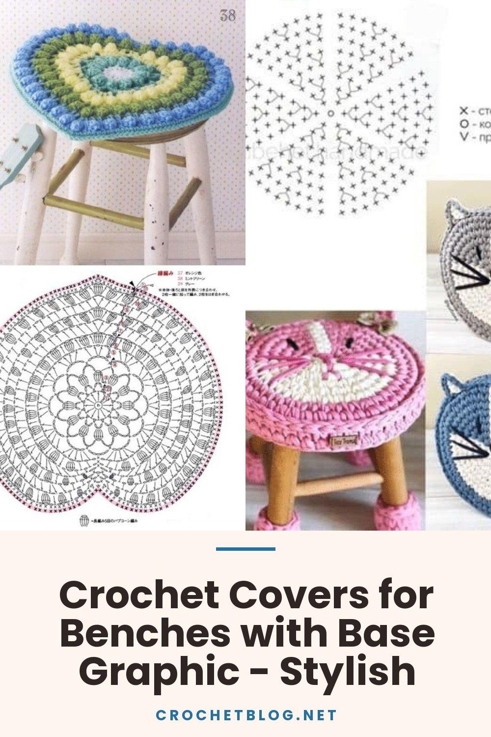 Crochet Covers for Benches with Base Graphic - Stylish