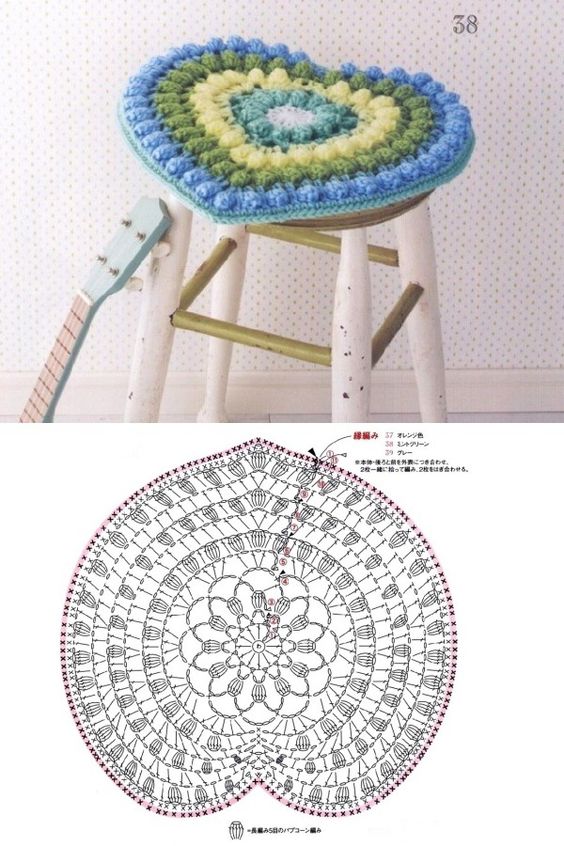 crochet covers for benches with base graphic 2