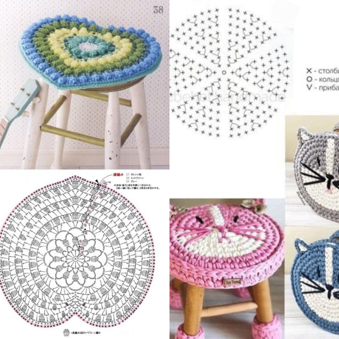 crochet covers for benches with base graphic