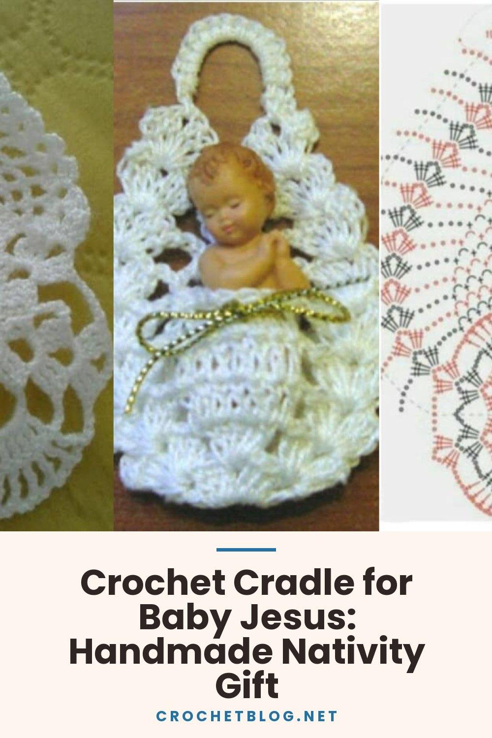 Crochet Cradle for Baby Jesus: Handmade Nativity Gift