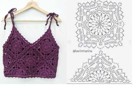 crochet crop top blouses for inspiration 12