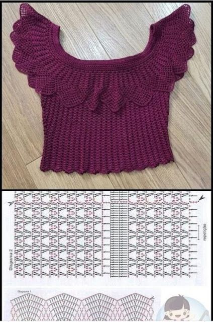 crochet crop top blouses for inspiration 4