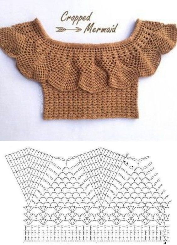 crochet crop top blouses for inspiration 6
