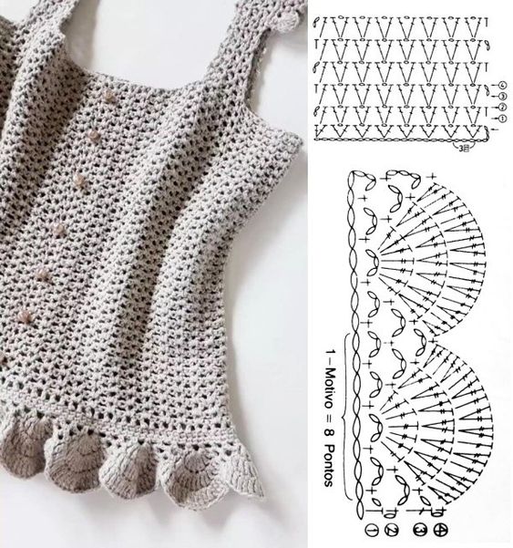 crochet crop top blouses for inspiration 9