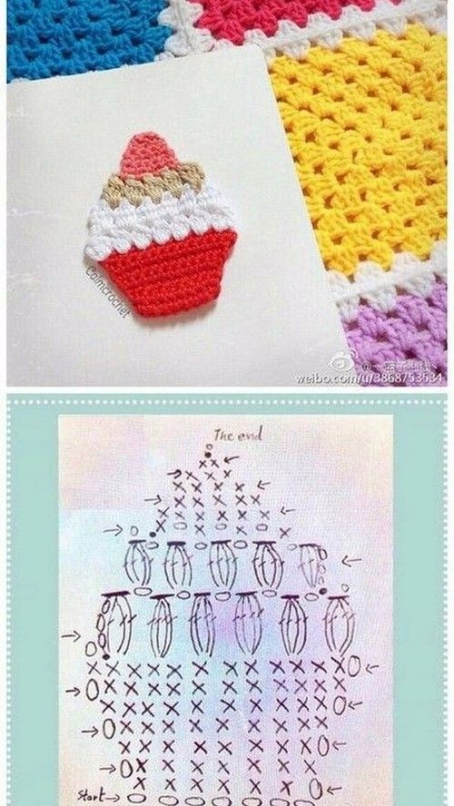 crochet cupcake tutorial and ideas 4