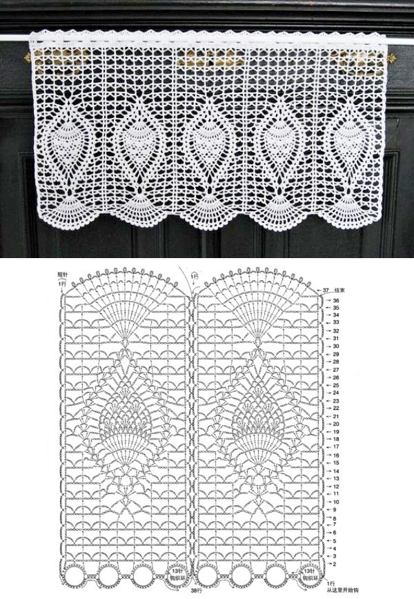 crochet curtains for the kitchen with graphics 11