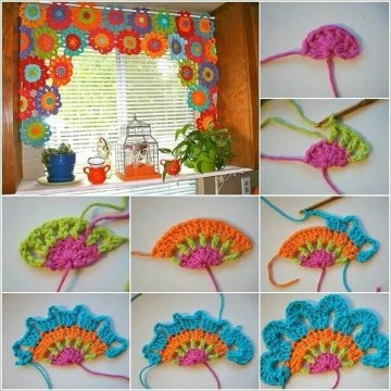 crochet curtains for the kitchen with graphics 2