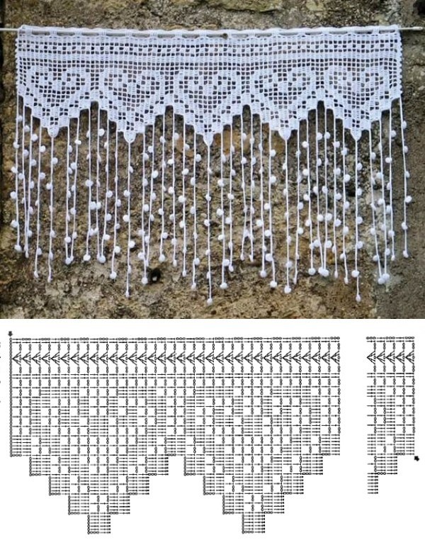 crochet curtains for the kitchen with graphics 4