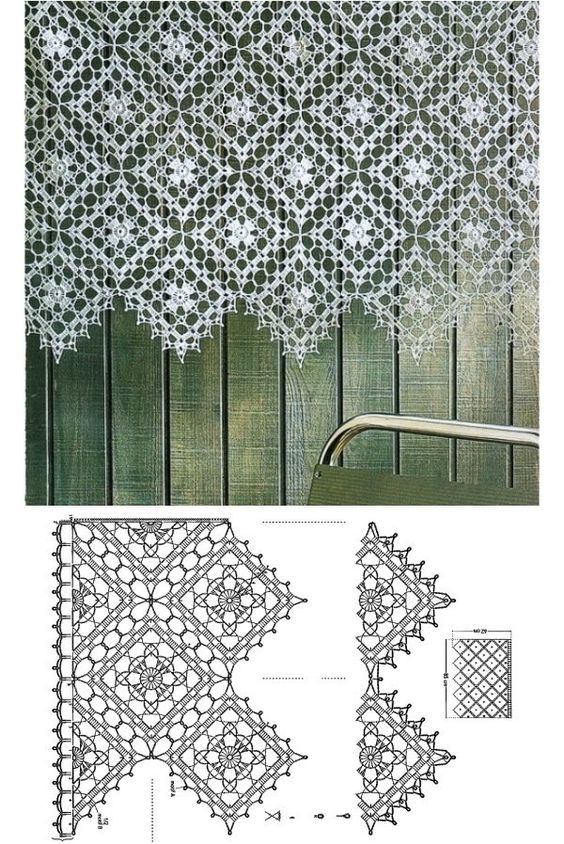 crochet curtains for the kitchen with graphics 7