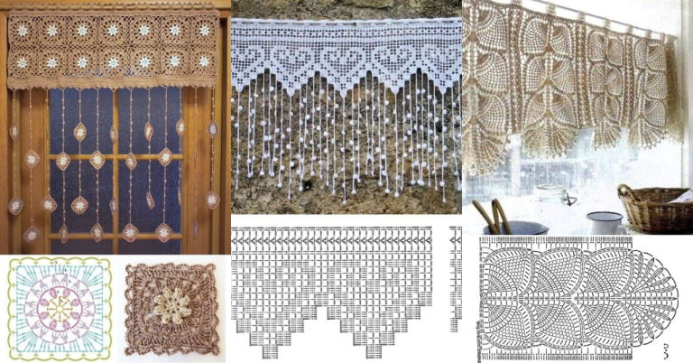 Crochet Curtains For The Kitchen With Graphics 768x402 